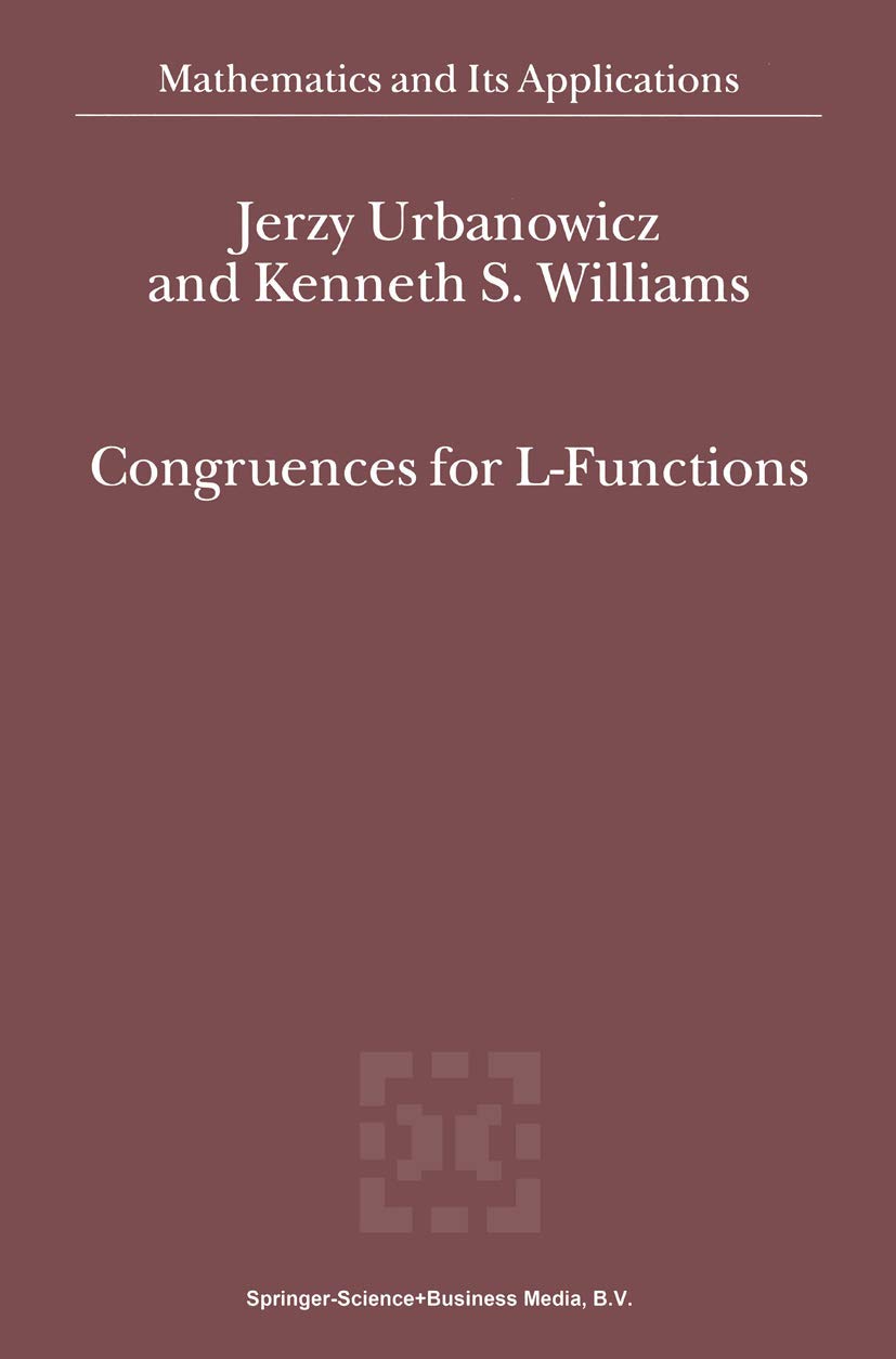 Congruences for L-Functions: A Comprehensive Mathematical Guide