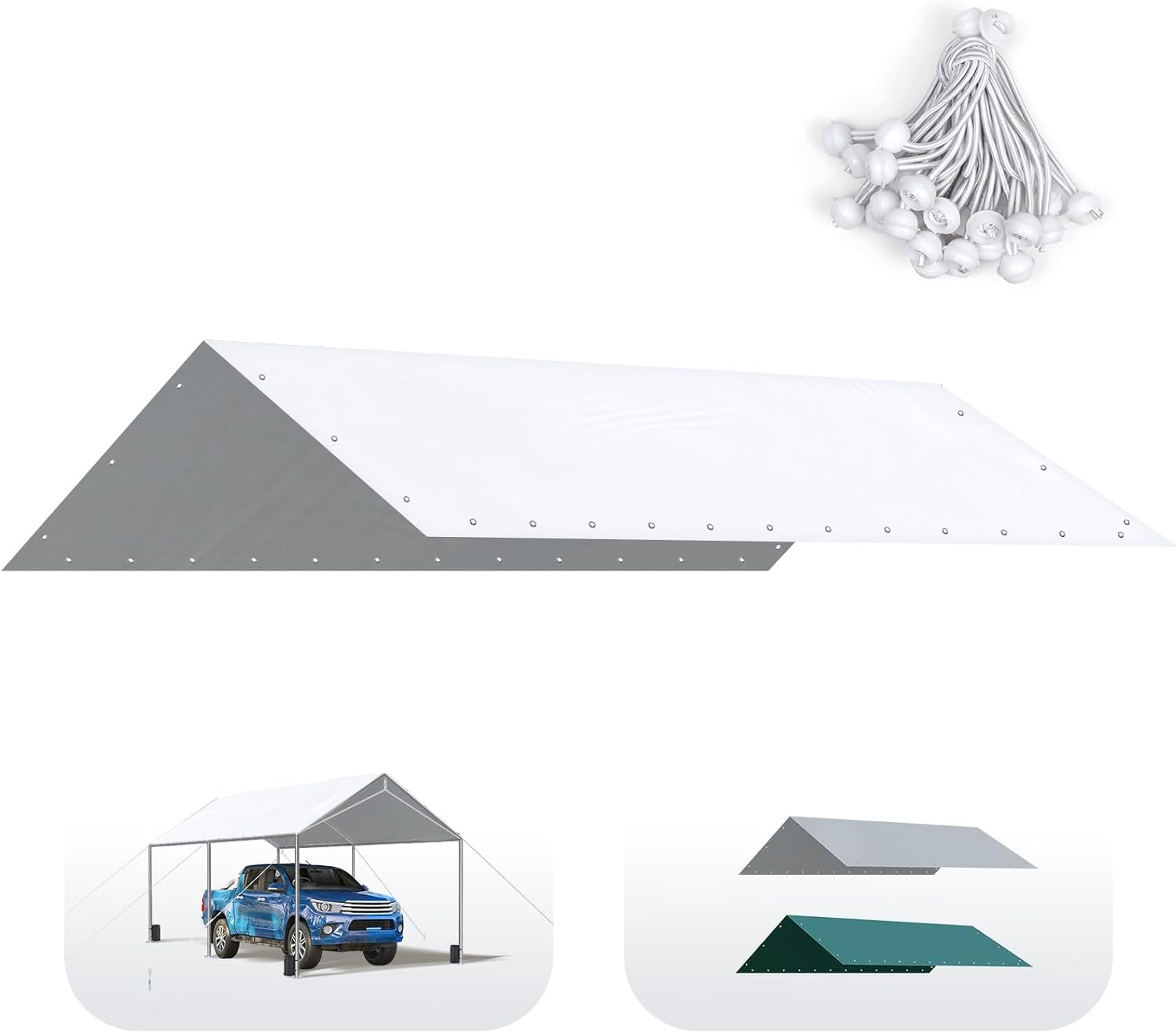 Quictent Carport Replacement Tarp Canopy Top Cover Review