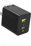 35W USB C Charger Dual Port GaN Fast Wall Charger - Compact Travel