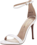 DREAM PAIRS Floral Ankle Strap Stilettos - Dressy Open Toe Heels not