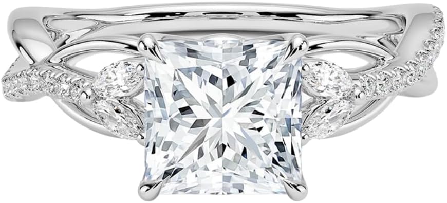 1-3 CT Moissanite Engagement Ring - Handcrafted Elegance