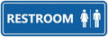 All Gender Restroom Sign Large 10 Pack - Durable, Easy Install