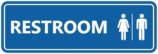 All Gender Restroom Sign 5 Pack - Durable and Easy to Install