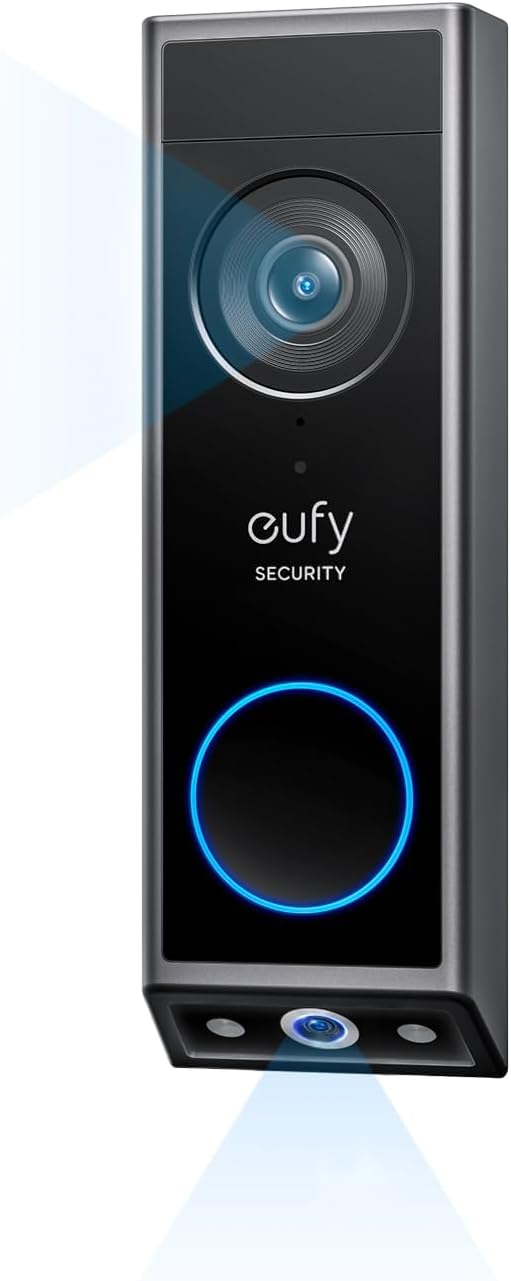 eufy Security Video Doorbell E340: Dual Cameras, 2K Full HD, No Fees