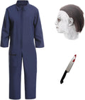 Michael Costume for Kids - Dark Blue Jumpsuit Halloween
