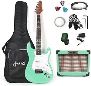 39 Inch Full Size Electric Guitar Set with Bluetooth Amplifier