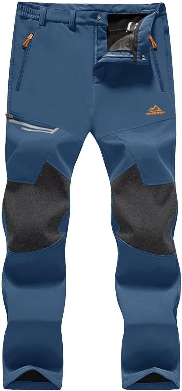 MAGCOMSEN Men's Winter Pants: Fleece Lined Water Resistant Gear