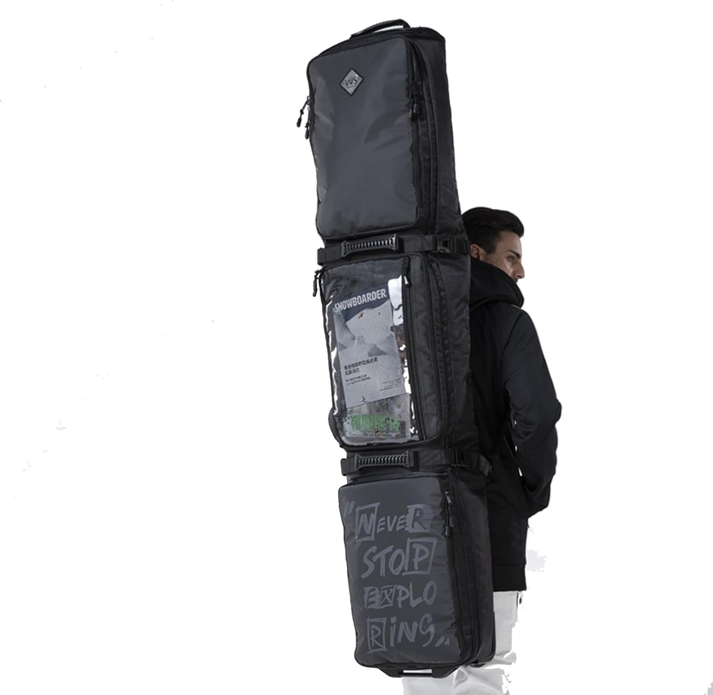 Travel with Ease: Waterproof Ski Bag for 2 Sets of Skis