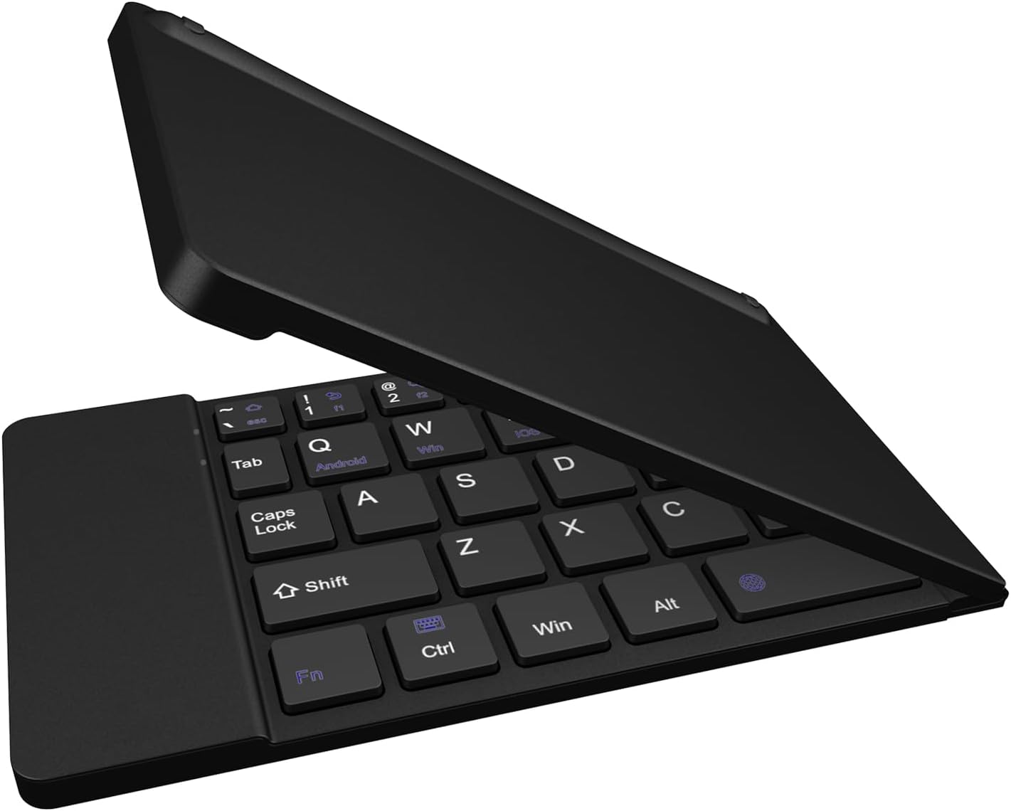 Compact Foldable Bluetooth Keyboard - Phone Holder - Full Size Keys