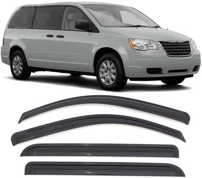 Tape-On Rain Guard 4-Piece for Dodge Grand Caravan & Town Country