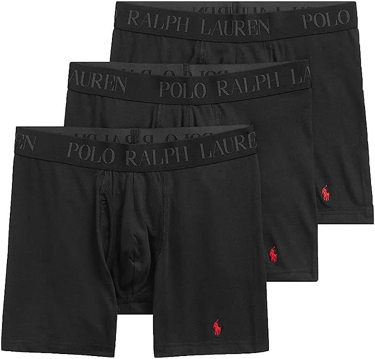 POLO Ralph Lauren Men's 4d Flex Cotton Modal Stretch Boxer Briefs