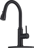 Matte Black Kitchen Faucet with Pull Down Sprayer - Easy DIY Install
