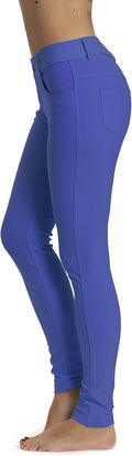 Women's Jean Look Jeggings Tights Capri Slimming Plus Sizes