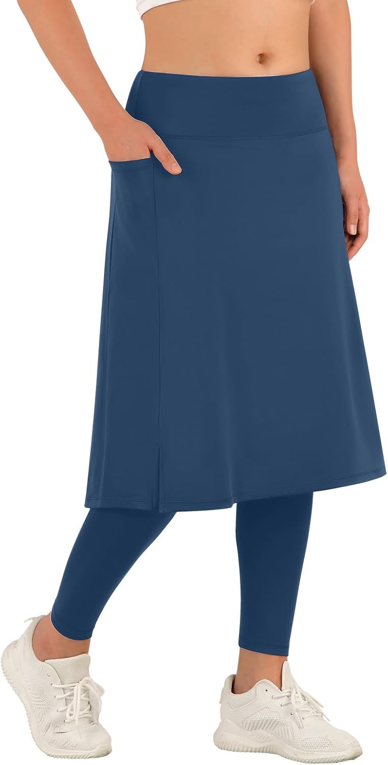ANIVIVO Women Long Knee Length Skirt with Full Leggings Review