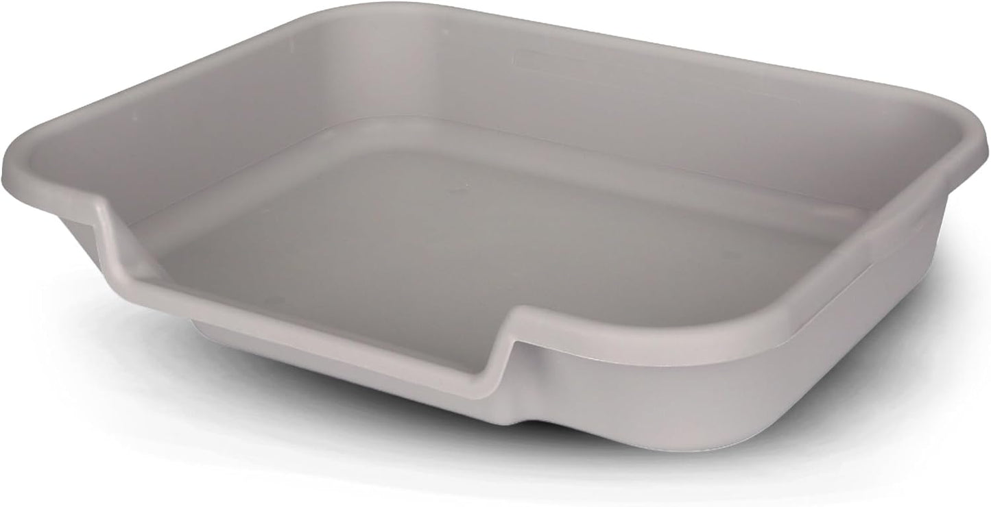 Dog Litter Box for Indoor Use, Large Size, Misty Gray Design