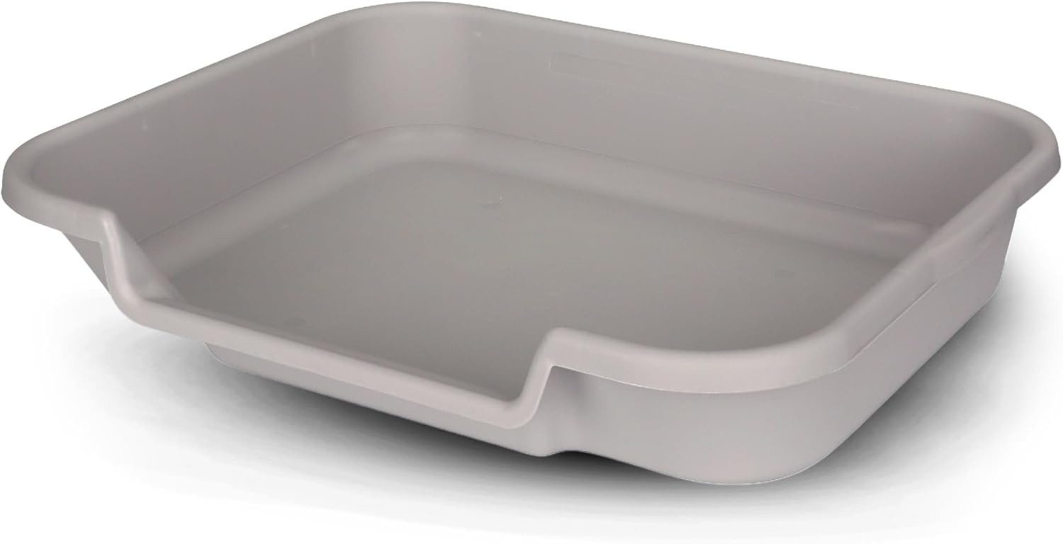 Dog Litter Box for Indoor Use, Large Size, Misty Gray Design