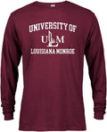 Distressed Collegiate Long Sleeve Tee for Trendy Fashion