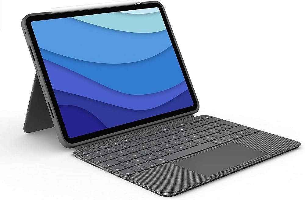 Logitech Combo Touch iPad Pro 11 Keyboard Case - Backlit, Trackpad, Oxford Gray