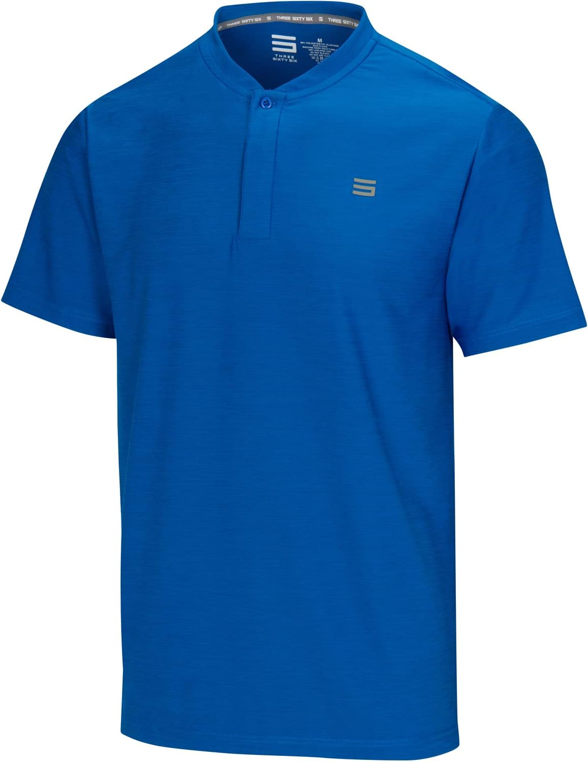 Three Sixty Six Collarless Golf Shirts for Men - Quick Dry T-Shirt
