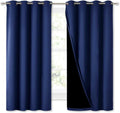 NICETOWN 100% Blackout Curtain Panels - Thermal, Noise Reducing Drapes