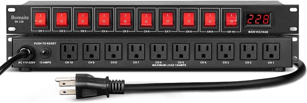 bomaite Power Sequencer: Surge Protection & Pro Audio Supply