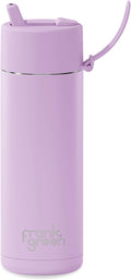Ceramic Reusable Bottle 20oz - Insulated Stainless Steel Straw Bottle