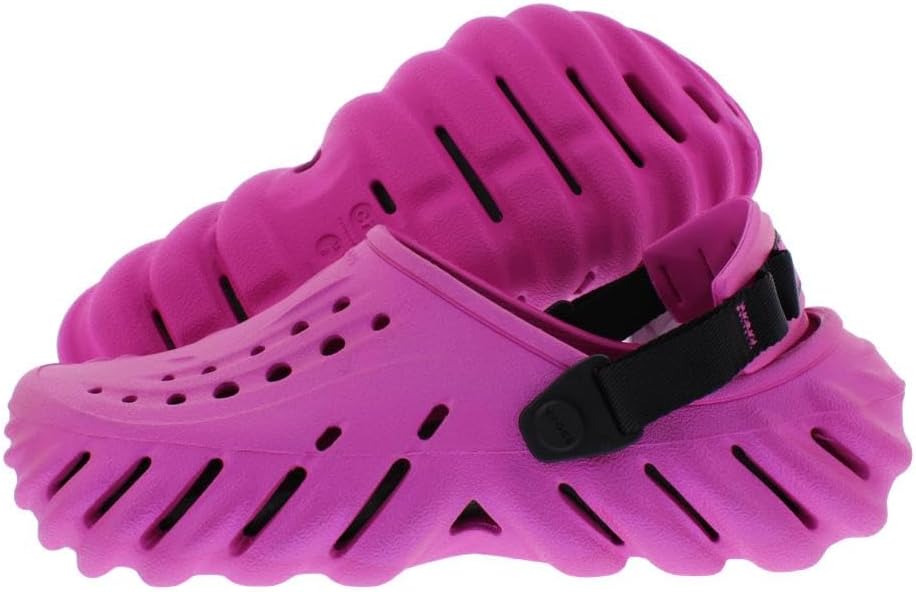 Crocs Unisex Adult Echo Clog - Comfortable Pink Clogs for All