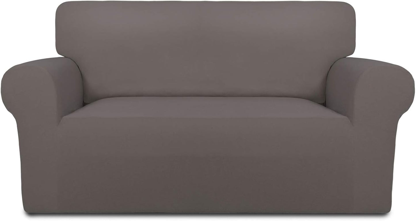 PureFit Super Stretch Sofa Slipcover for Loveseat in Taupe