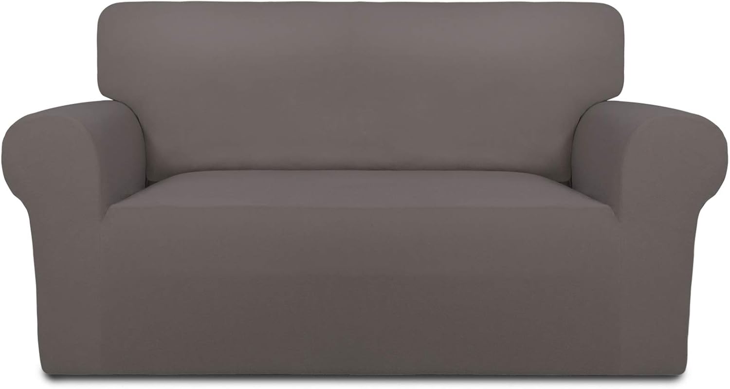 PureFit Super Stretch Sofa Slipcover for Loveseat in Taupe