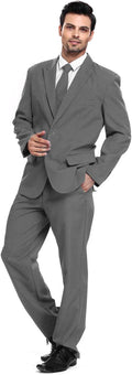 U LOOK UGLY TODAY Men's Party Suit Solid Color Prom Suit (Style FF2L)