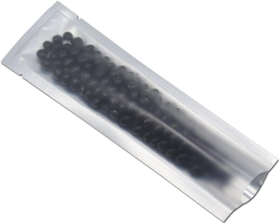 PABCK 500 Pcs Mylar Foil Bags for Food and Travel Storage
