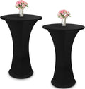 Black Spandex Cocktail Tablecloth | Elastic, Stretchy, & Stylish! | VitalCozy
