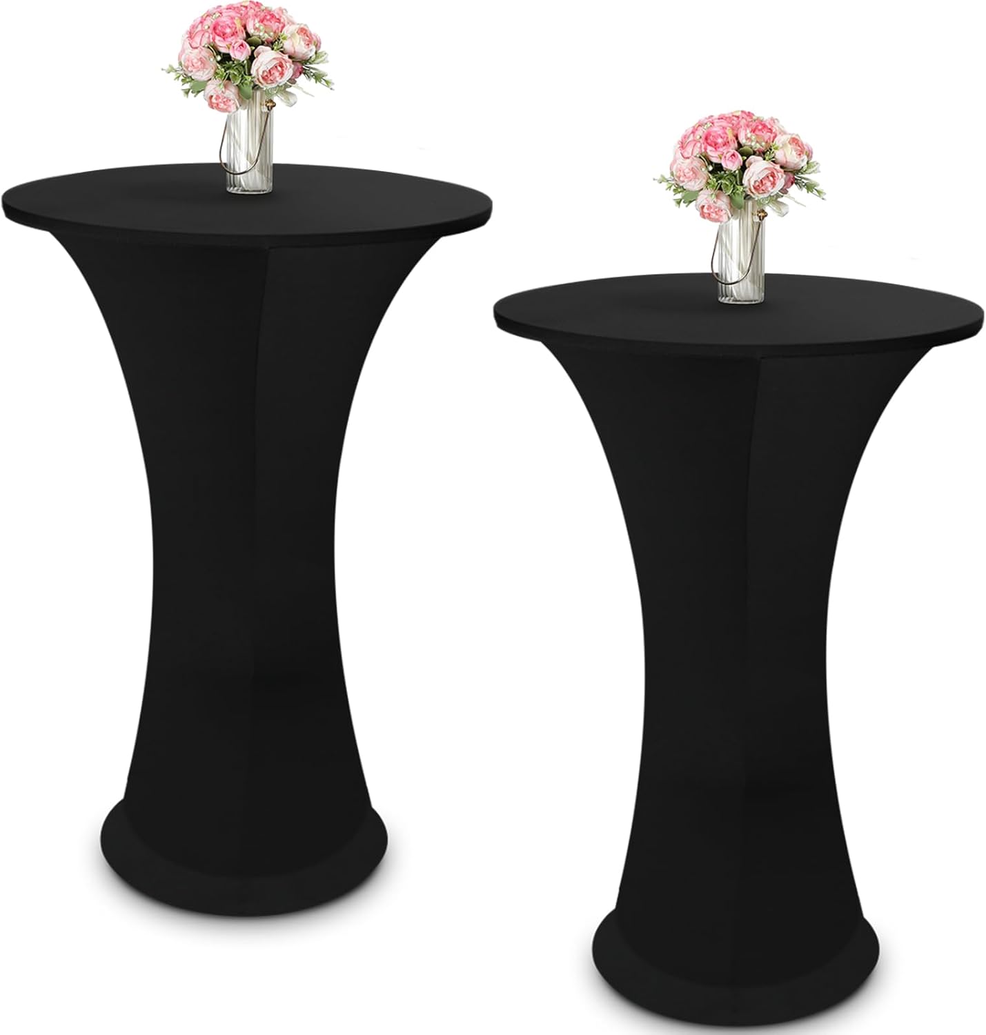 Black Spandex Cocktail Tablecloth | Elastic, Stretchy, & Stylish! | VitalCozy