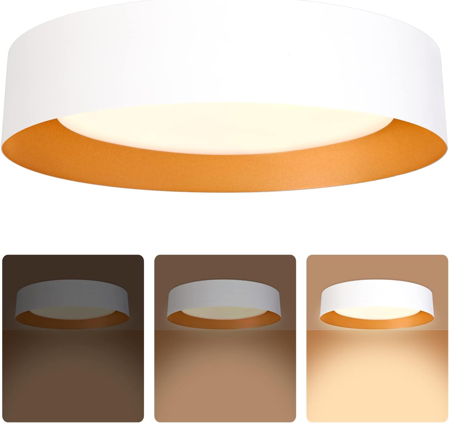 Dimmable LED Flush Mount Ceiling Light for Modern Spaces
