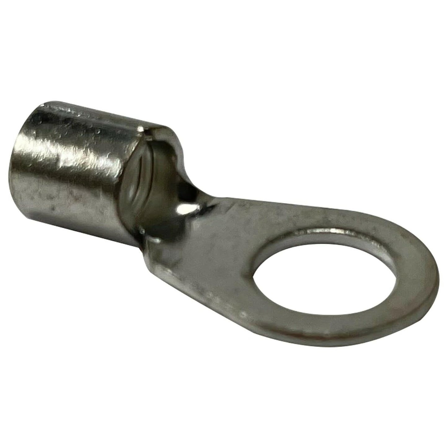 Non-Insulated 6 AWG Ring Connector - 100 Pcs for Strong Crimps
