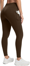 Fleece Lined Leggings 27in Water Resistant Winter Thermal Pants - Warm