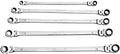 Mountain 5-Piece Metric Spline Reversible Ratcheting Wrench Set - Long