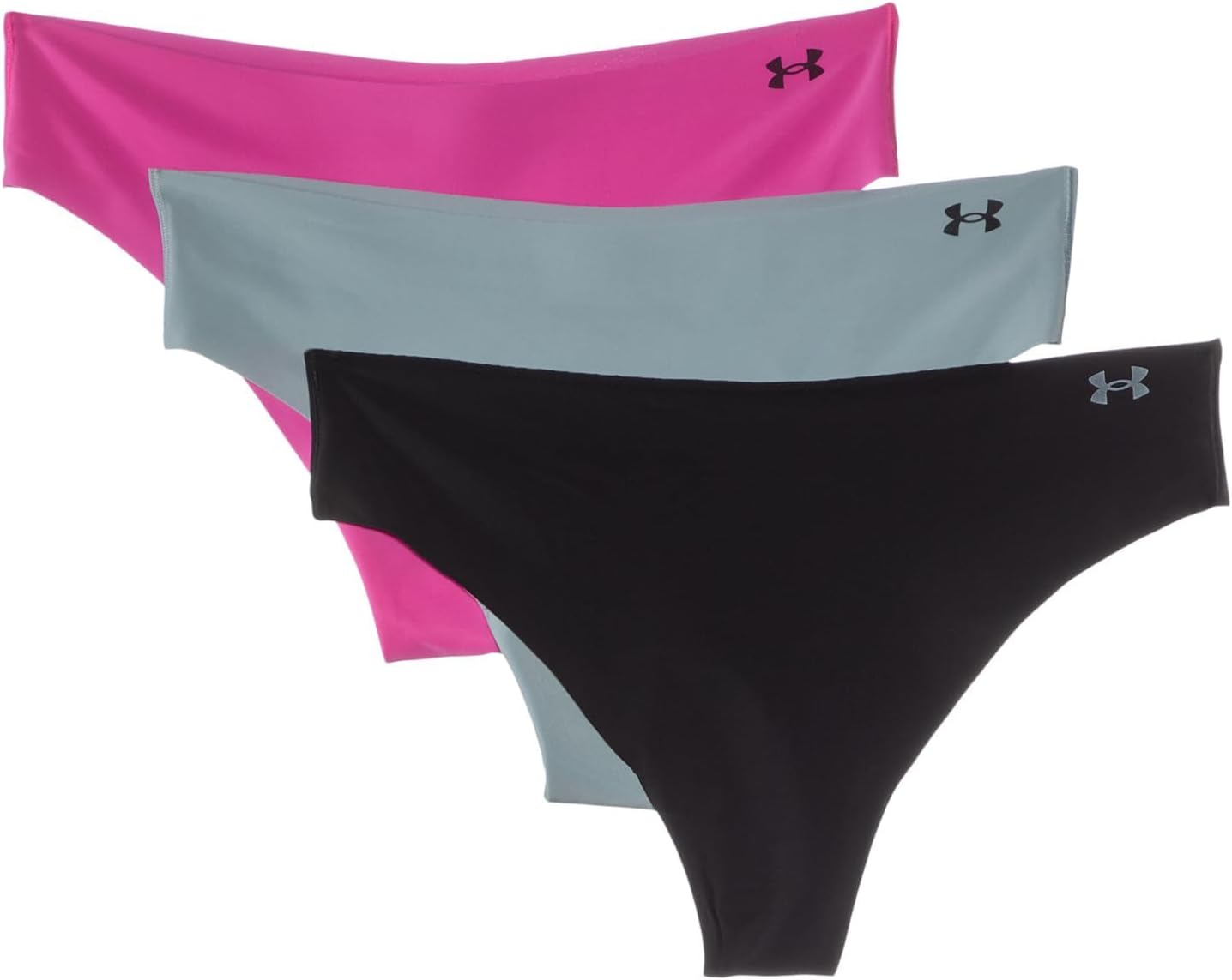 Under Armour Women's 3-pack Pure Stretch No Show Thong Underwear
