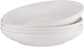 Mikasa Ciara Bone China 8 in Pasta Bowls Set of 4 - Lightweight, Chip