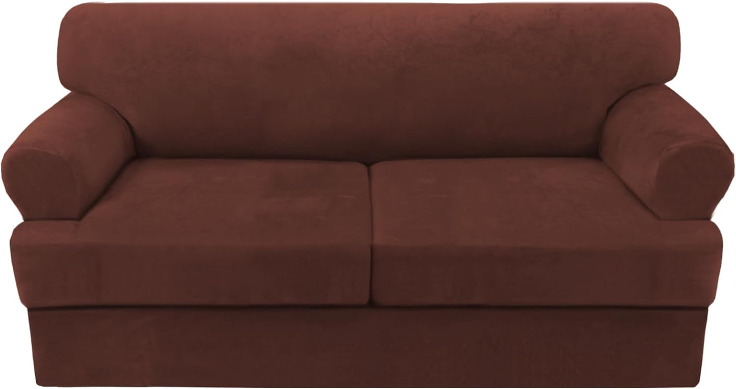 H.VERSAILTEX Sofa Cover 3 Piece T Cushion Loveseat Slipcovers