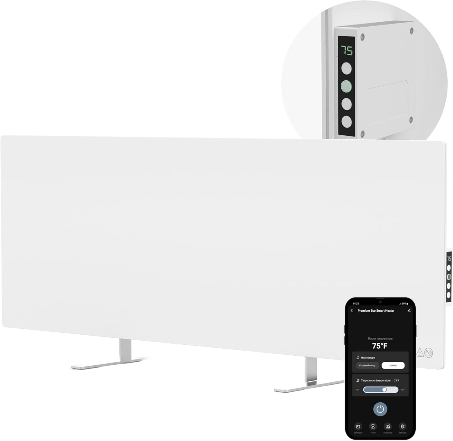AENO Smart 700W Infrared Heater - WiFi Enabled