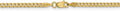 14k Yellow Gold 2.3mm Flat Beveled Curb Chain - 8in Bracelet