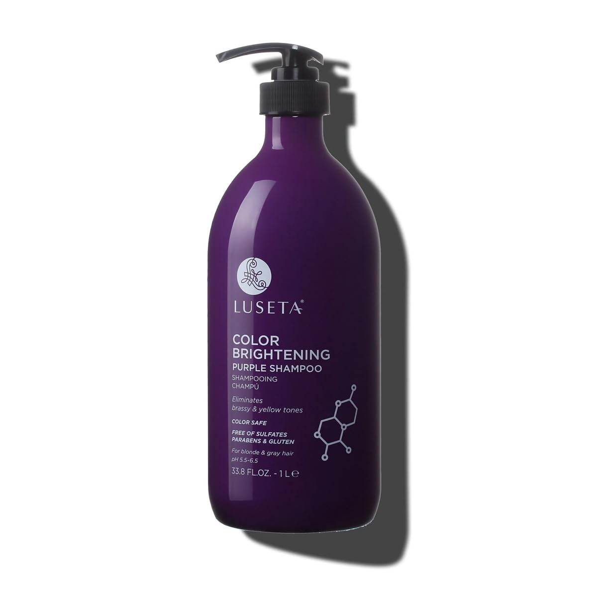 Luseta Purple Shampoo for Blonde and Grey Hair - 33.8oz