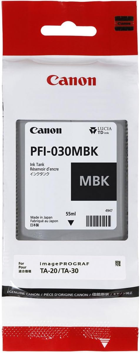 Matte Black Ink 55ml for Canon imagePROGRAF TA-20 and TA-30