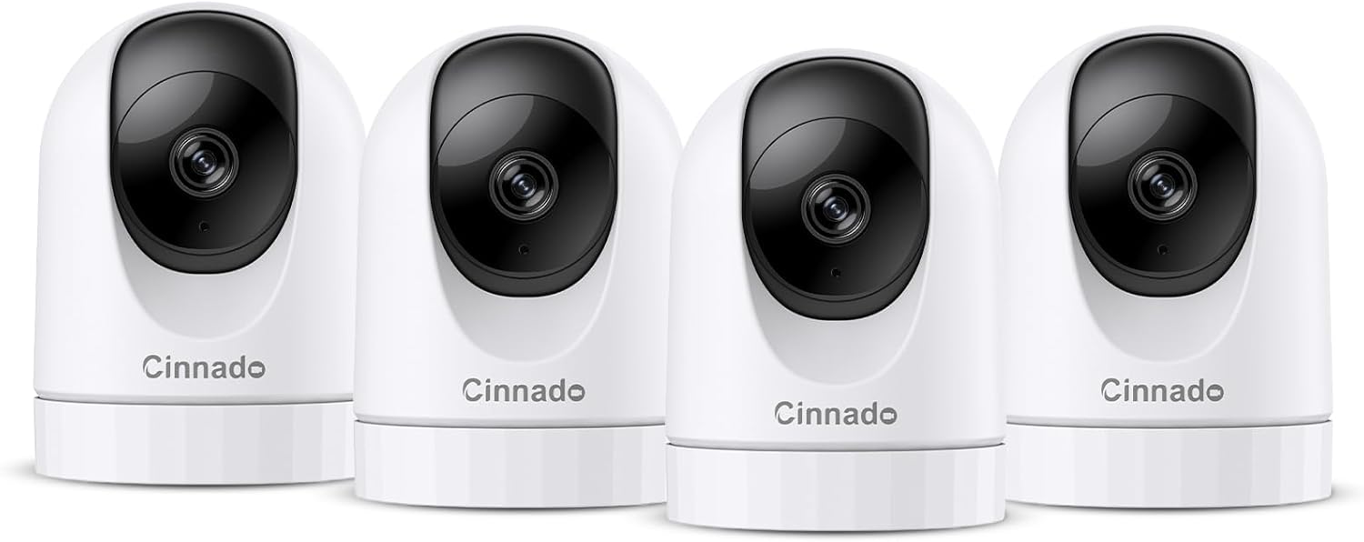 Cinnado 2K WiFi Camera: 360 Motion Detection & 2-Way Audio