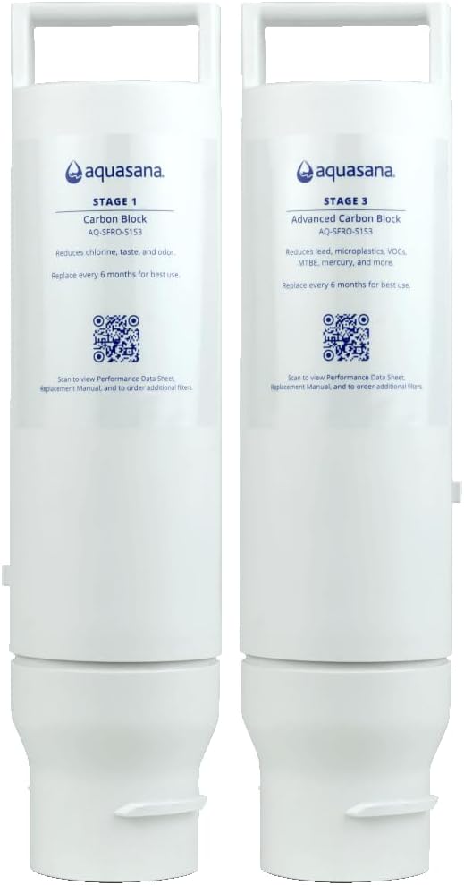 Aquasana SmartFlow Reverse Osmosis Replacement Filters for Clean Water