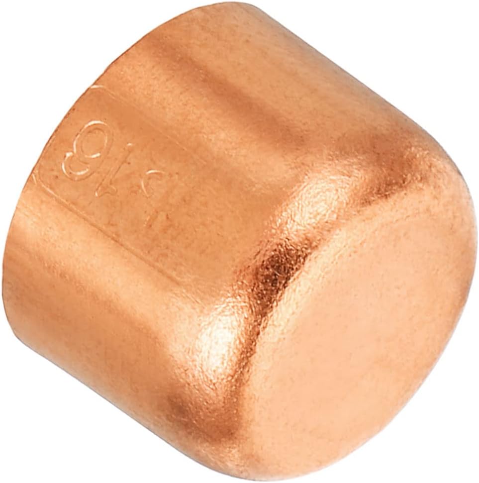 PATIKIL 5/8 Copper Pipe End Cap - Sweat Plug for HVAC