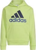 adidas Boys Long Sleeve Fleece Pullover Hoodie - Cozy Everyday Layer