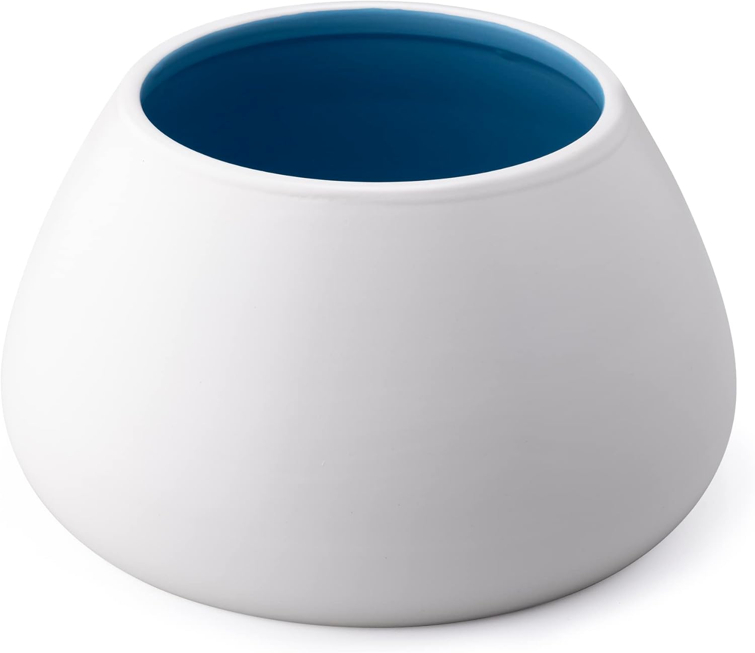 Navaris Ceramic Dog Bowl for Long Eared Dogs - No Spill Design