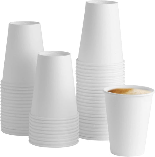 Eco-Friendly 12 oz. Hot Coffee Cups - 100 Count